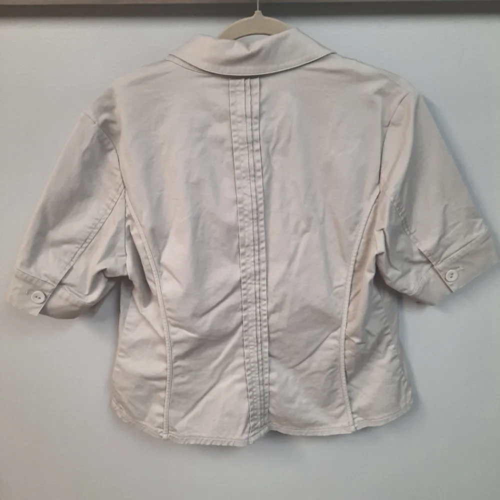 Coldwater Creek Size 14 Beige Cropped Jacket - Picture 2 of 4